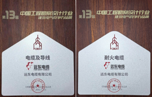 365体育唯一入口：远东电缆荣膺第13届(图1)