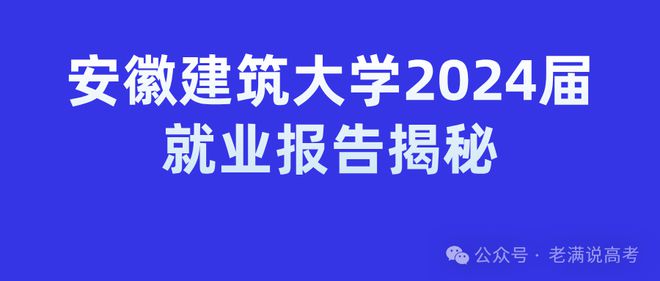 365体育唯一入口：安徽建筑大学2024届就业报告揭秘：这所建筑院校的毕业生都去哪儿了？(图1)