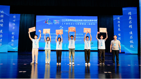 365体育（bet）：四川水利职业技术学院勇夺2025世界职业院校技能大赛金奖实现土木建筑赛道“两连金”(图2)