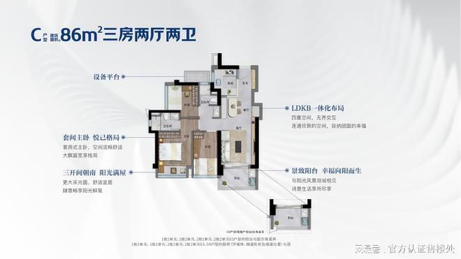 365体育唯一入口：96%使用率！卓越前海未来城113㎡480万起54米横厅+环幕视野(图6)