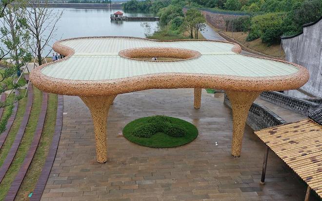 365体育唯一入口:盘点2024年境道原竹建造各式竹编案例竹编亭竹结构建筑(图5)