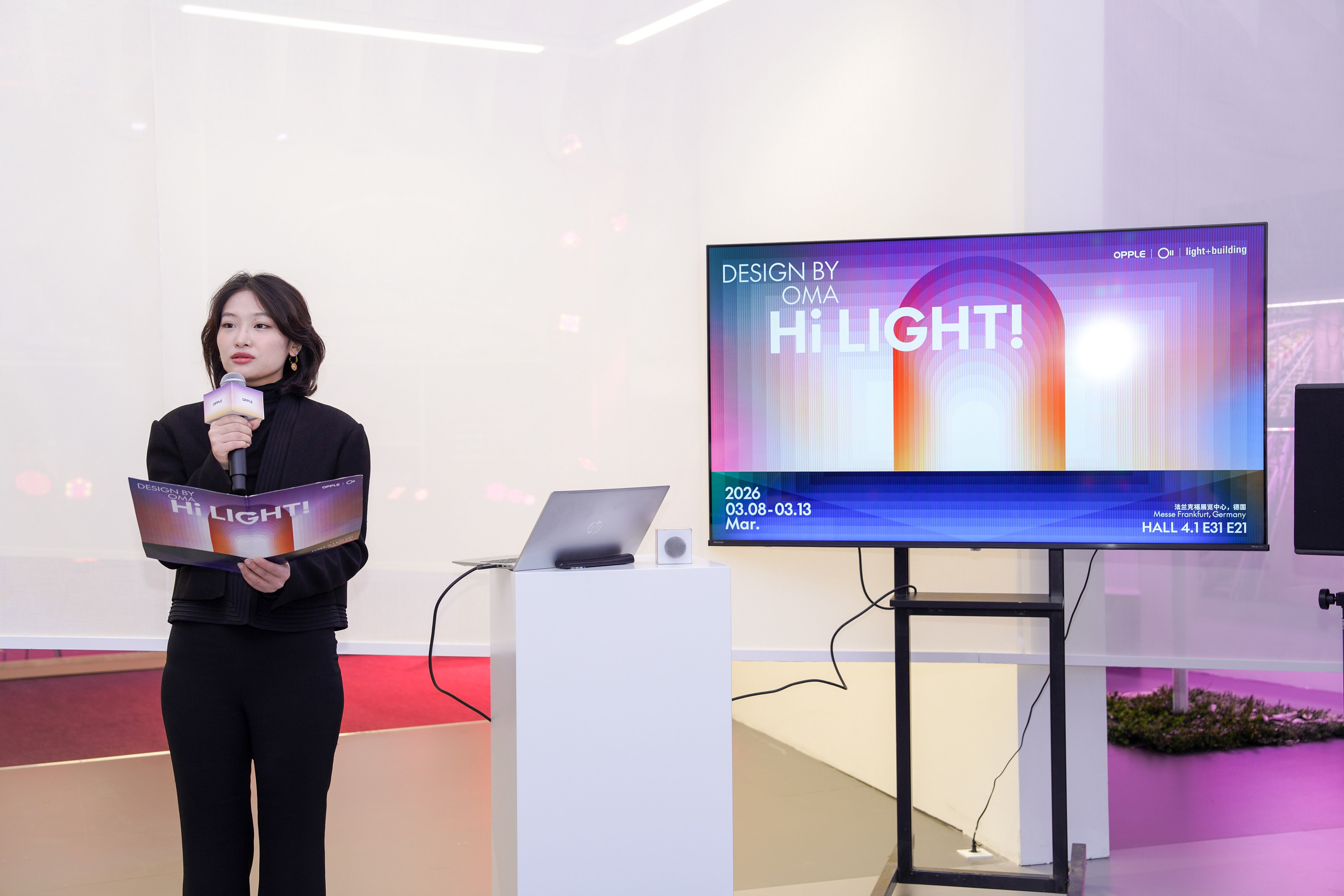 365体育唯一入口：五度闪耀法兰克福：欧普照明携设计品牌OLL与OMA共塑全球光影版图(图2)