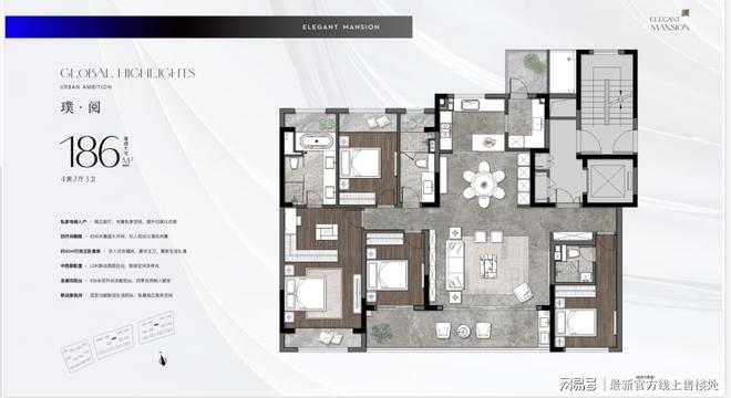 365体育唯一入口：®中信泰富玖阅130-265㎡湖境洋房·LDK一体化动线解析(图6)